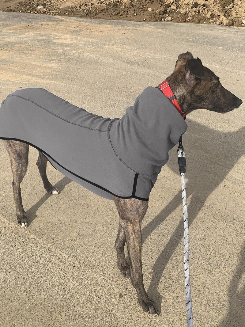 Esobo Fleece Dog Apparel Winter Warm Dog Coat Doggie Turtleneck Cozy Jacket Soft Shirt Vest Stylish Pet Outfits for Small Medium Large Dogs Grey X-Large - BeesActive Australia