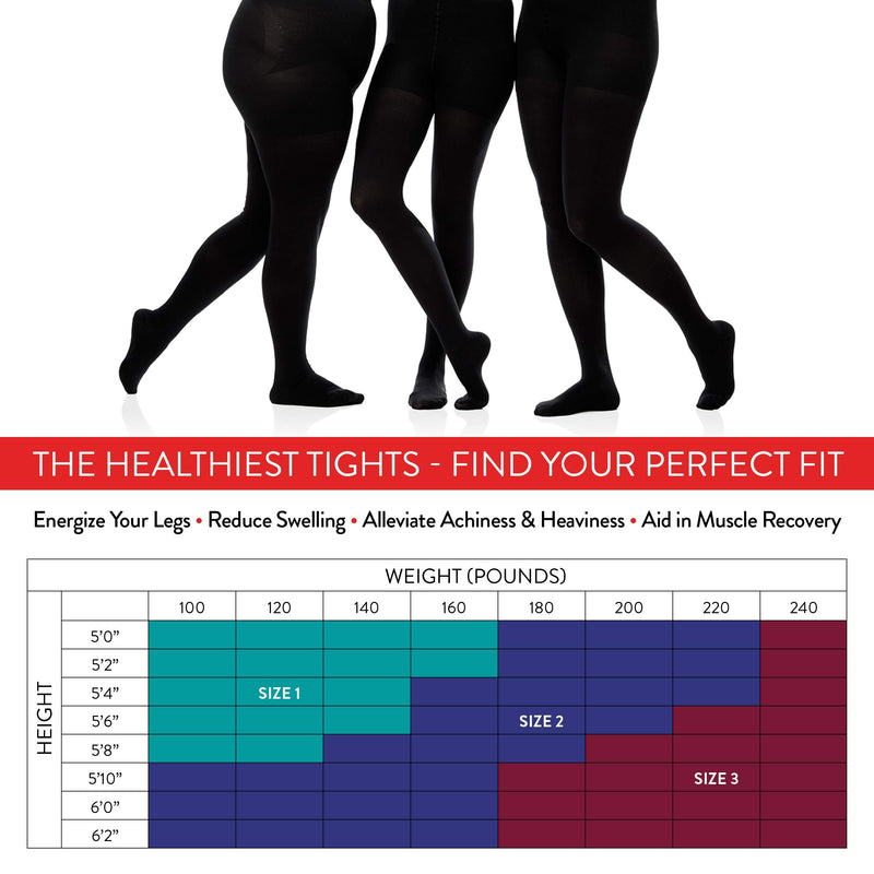 VIM & VIGR Nylon Compression Tights for Women 20-30 Mmhg Nude Solid 2 - BeesActive Australia