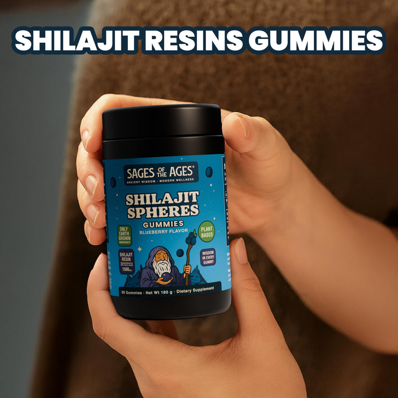 Himalayan Shilajit Gummies for Men & Women ‚Äì 1500mg per Serving ‚Äì Plant-Based, Sugar-Free, 60 Gummies ‚Äì Standardized to 50% Fulvic Acid ‚Äì Blueberry Flavor ‚Äì Vegan, Non-GMO, Gluten-Free Supplement