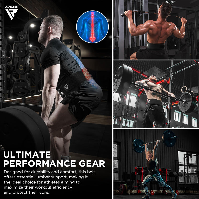RDX Weight Lifting Belt - AUTO LOCK 4” Premium Adjustable Gym Belt for Olympic Cross Training - Support for Men Women Functional Fitness Workout - WOD Powerlifting Bodybuilding Weightlifting Deadlift Black M - BeesActive Australia