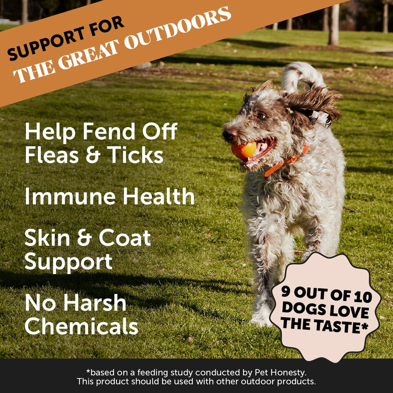 Flea & Tick Prevention + Dental Powder Virtual Bundle for Teeth Cleaning & Plaque Removal, Natural Flea & Tick Chews with No Harsh Chemicals