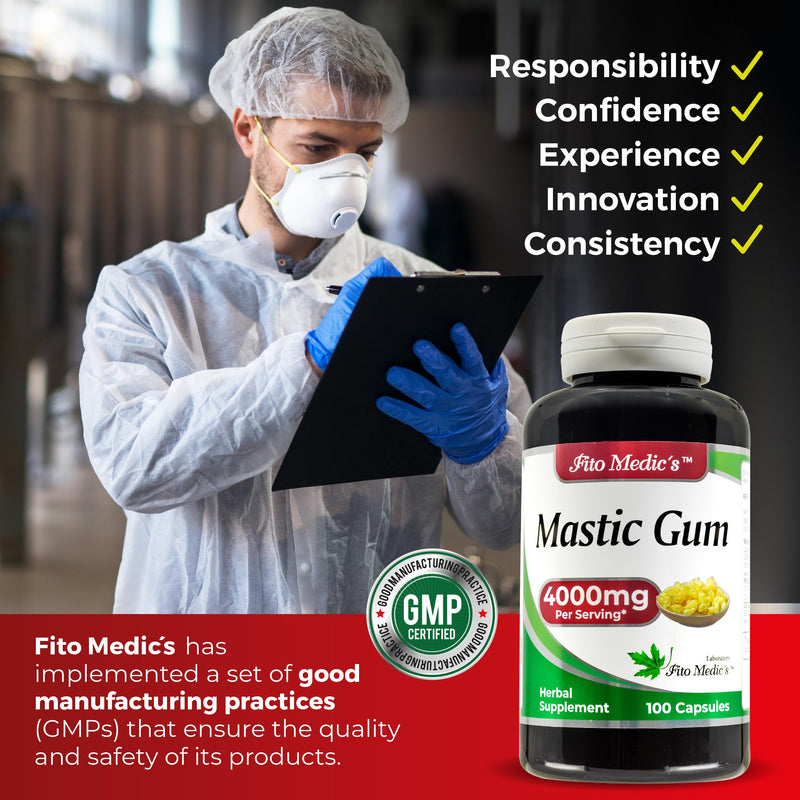 Lab - Mastic Gum - 100 Capsules.