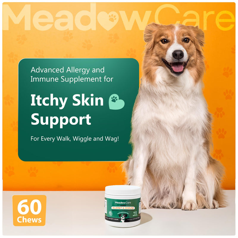 Allergies & Immune to Supports Allergy Relief & Healthy Immune System & Skin and Coat to Support Healthy Skin, Reduce Shedding, and Improve a Glossy, Shiny Coat, Bundle for Dogs