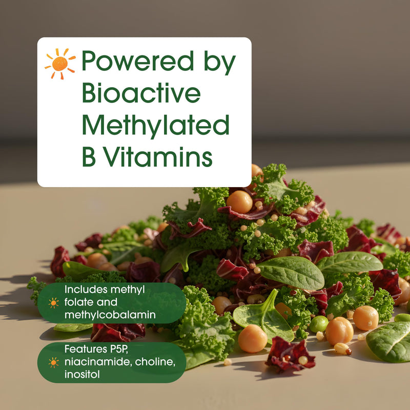 NatureBell Methylated B Complex Vitamins - 240 Vegetarian Capsules - High Bioavailability 12-in-1 Formula - for Immune Health & Energy Support* - Non-GMO & Gluten-Free