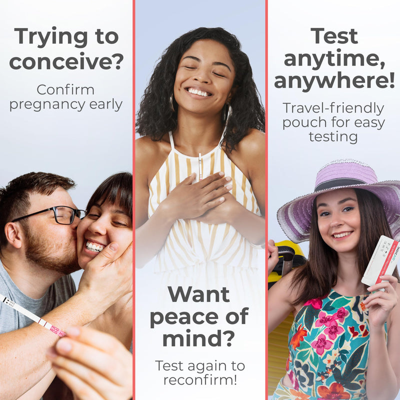 Stop Waiting | Early Detection Pregnancy Test Strips | High Sensitivity (10mIU/mL) to Test 6 Days Sooner | 25 Count Kit | Result in 3 Minutes | Over 99% Accuracy by INDICAID