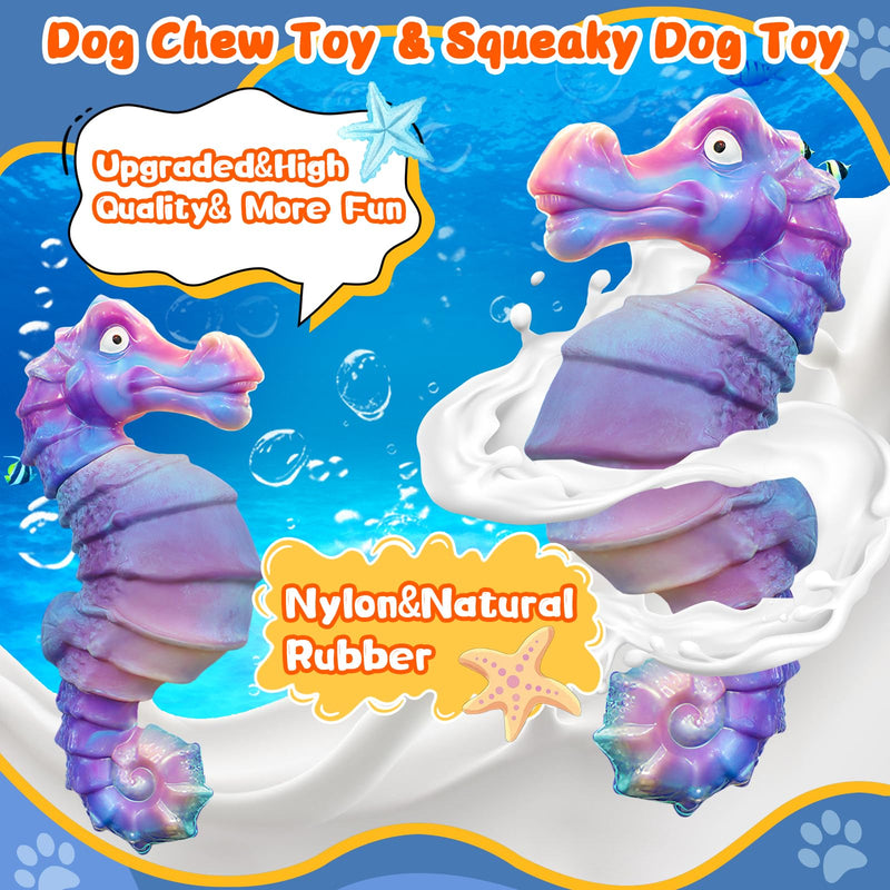 Dog Chew Toys for Aggressive Chewers: Squeaky Dog Chew Toys for Large Dogs-Tough Indestructible Dog Toys for Large/Medium/Small Dogs-Interactive Squeaky Dog Toys with Fun Squeaky Sound for Boredom purple - BeesActive Australia