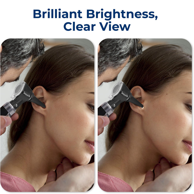 SereneLife Fiber Optic Otoscope/Auriscope | Home Ear Inspection DIY Tool, Simple Operation, 3X Magnification, Bright LED, Includes Reusable Ear Tips, Battery Operated | For All Ages & Pets - BeesActive Australia
