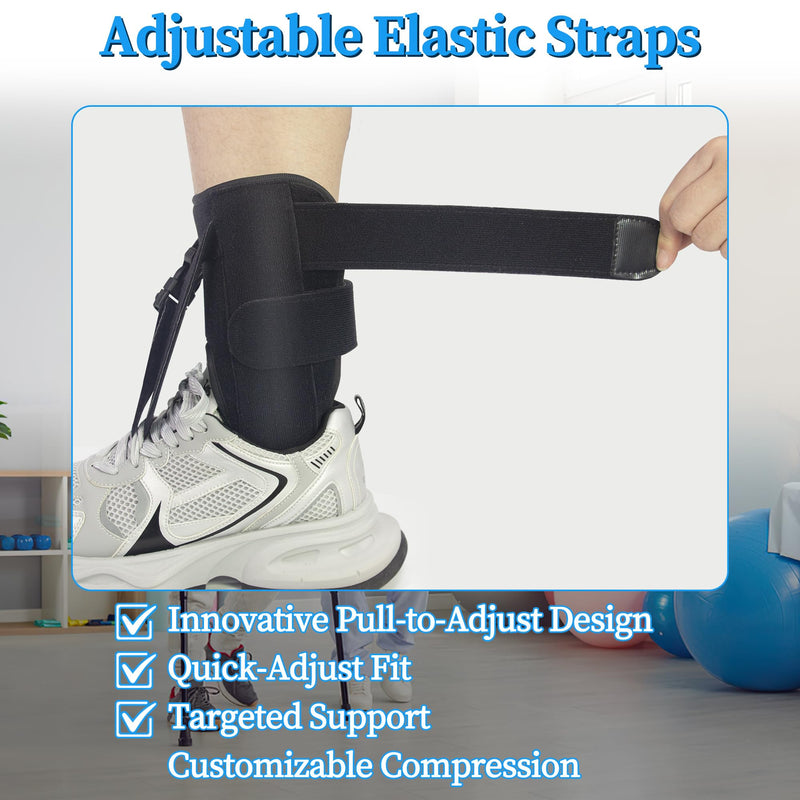 Hiball Afo Foot Drop Brace for Walking, Adjustable Drop Foot Brace with Shoes, Ankle Foot Orthosis for Men & Women, Improve Walking Gait, Prevent Falls and Injuries, Foot Up Splint for Ankle Support