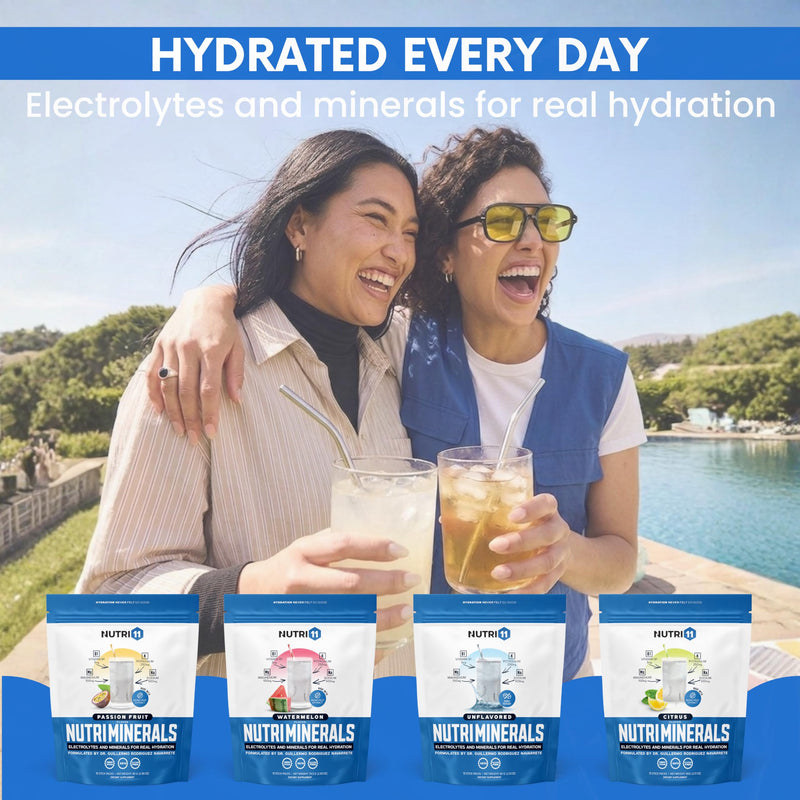 NUTRIMINERALS Hydration Electrolyte Powder Packets — Sugar-Free Electrolytes with Vitamin B1 & Pink Himalayan Salt | Sodium, Potassium & Magnesium for Energy, Recovery & Hydration | 15 Stick Packs Citrus 15 Sticks Pack