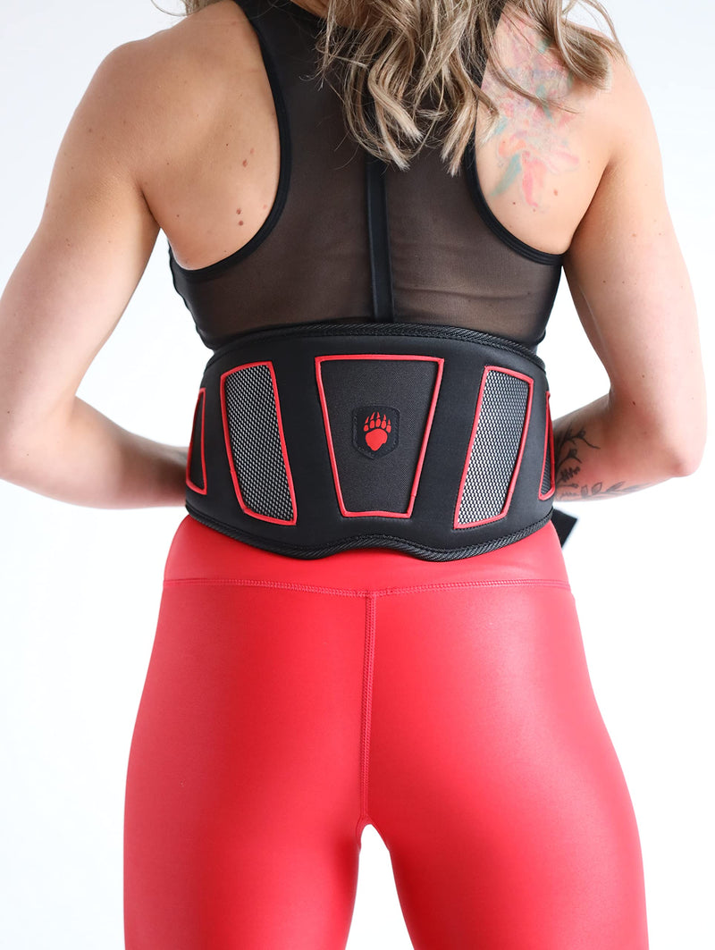Grizzly Fitness 7" SoFlex Back Panel Weightlifting Belt | Intended for Lightweight Training | Soft & Flexible Nylon, Neoprene & Foam Combo for Additional Comfort When Performing Lifting Exercises Large