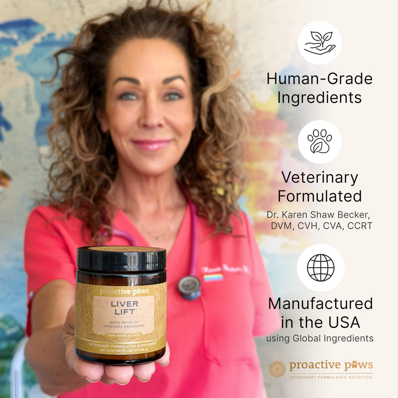 PROACTIVE PAWS Liver Lift – Daily Detox & Organ Support Supplement for Dogs & Cats, Supports Liver, Kidney, and Metabolic Health