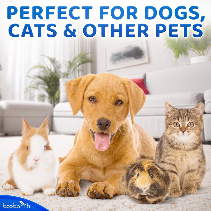 EcoEarth Premium Pet Wet Wipes for Dogs & Cats - Pack of 6 - Disposable Washing Gloves for Bathing & Grooming - Cleaning Gloves for Paws & Body - BeesActive Australia