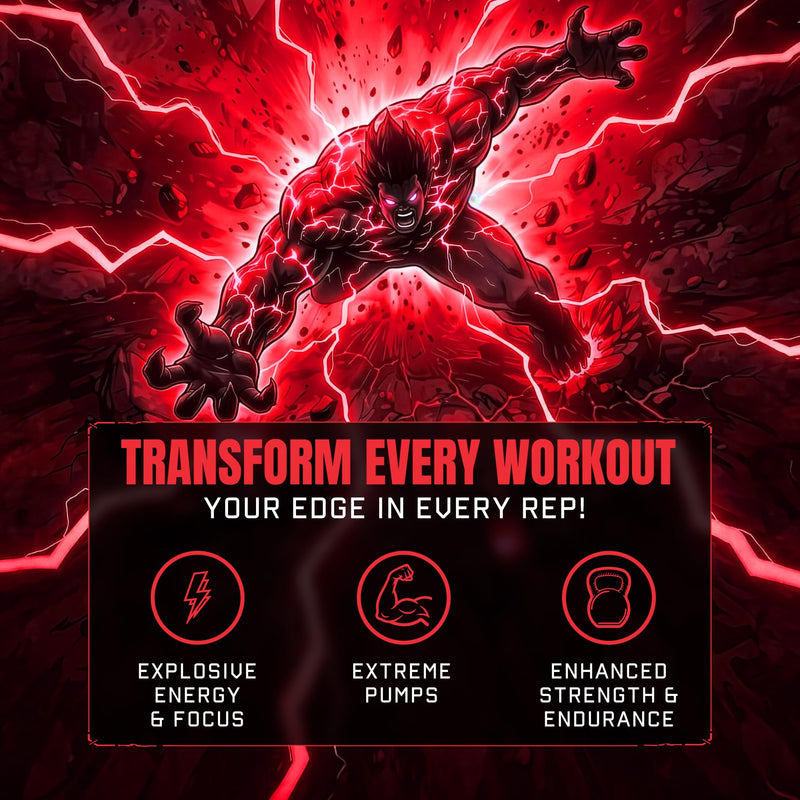Outrage Ultra HIGH STIM Pre-Workout Powder for Men Fruit Punch | 400mg Caffeine, L-Citrulline, Beta-Alanine, Creatine | Extreme Energy, Focus, Strength & Endurance | 30 Servings 8 Ounce (Pack of 1)