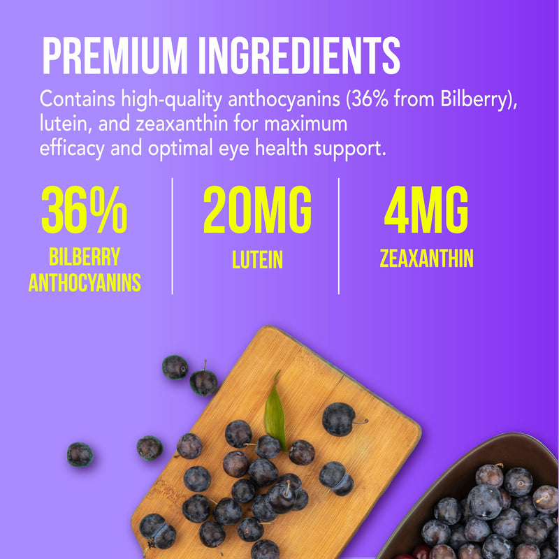 NANOWELL EyeCare Anthocyanins 100 - Eye Health Supplement with Bilberry, Zeaxanthin, Lutein, Anthocyanins, Vitamin A, E, Selenium & Copper - 60 Softgels, 60 Day Supply | Eye Health Supplement, Bilberry, Zeaxanthin, Lutein, Anthocyanins, Vitamin A, E, S...