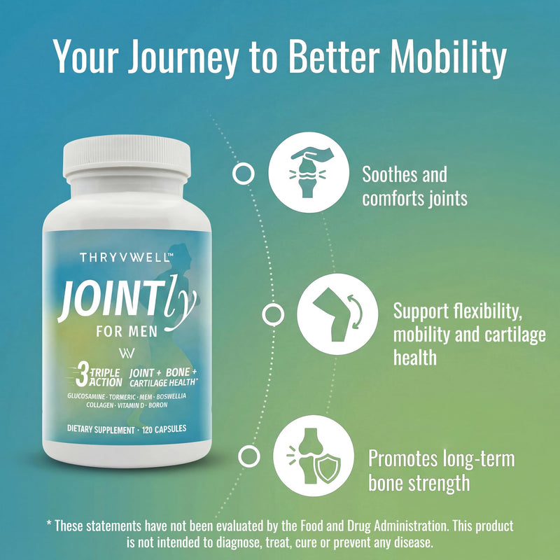 Joint Supplements for Men 14-in-1 Glucosamine MSM Turmeric Calcium Boron | Lab-tested 14-ingredient formula to support Joint, Bone and Cartilage Health for MEN and WOMEN | HSA Eligible | FSA Eligible