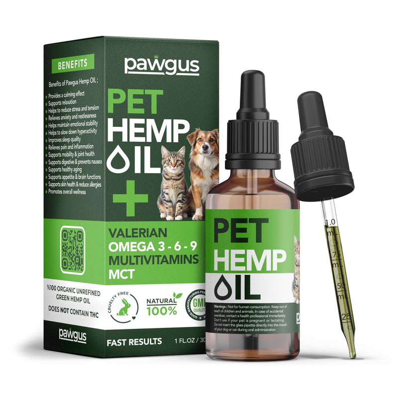 Hemp Оil for Dogs Cats Canine%100 Organic Advanced Calming Supplement, Helps Pets with Аnxiеty, Hyperactivity, Strеss, Аrthritis - Sеizures, Pain Relief - Skin Care - Storms, Fireworks