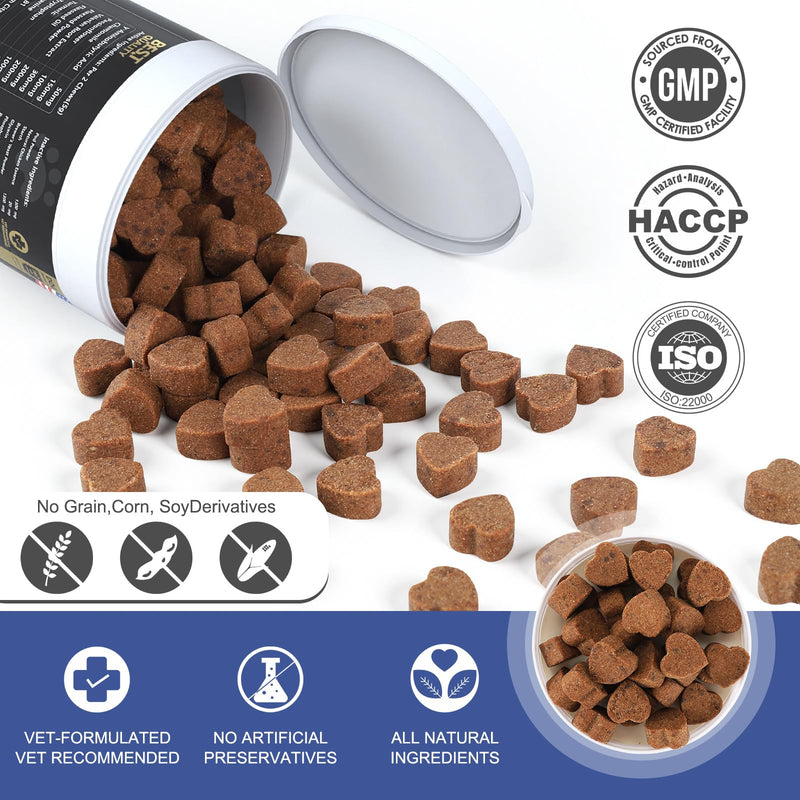 PETNANNY Calming for Dogs with GABA – Natural Hard Bites Supplement for Travel, Fireworks, Thunderstorm Stress & Nervousness (140)
