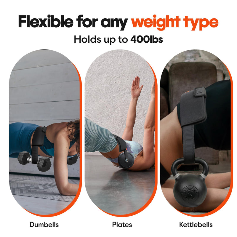 Exercise Hip Thrust Belt – Portable & Adjustable Glute Training Belt for Hip Thrusts, Squats & Glute Activation | Supports Dumbbells & Kettlebells for Gym & Home Workouts - BeesActive Australia