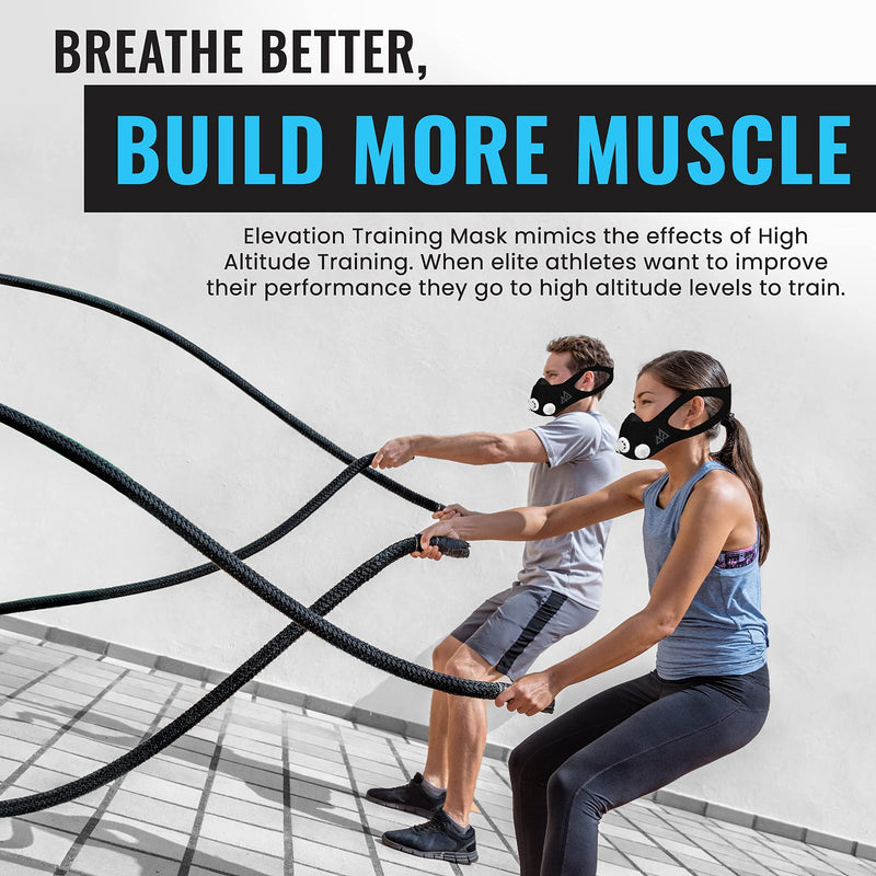 TRAININGMASK - Elevation Training Mask 2.0 BlackOut - Workout Mask Medium - BeesActive Australia