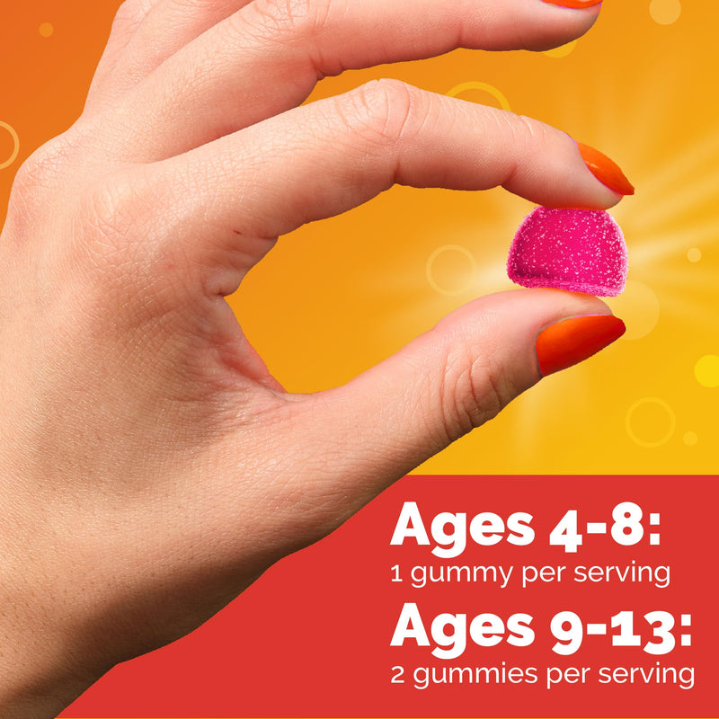 Emergen-C Kidz Vitamin C 250mg Gummies, Immune Support, Berry, 44 Gummies | B Vitamins for Energy, Gluten Free, Caffeine Free, Naturally Flavored, Kids Approved Berry Gummies Berry Bash 44 Count (Pack of 1)