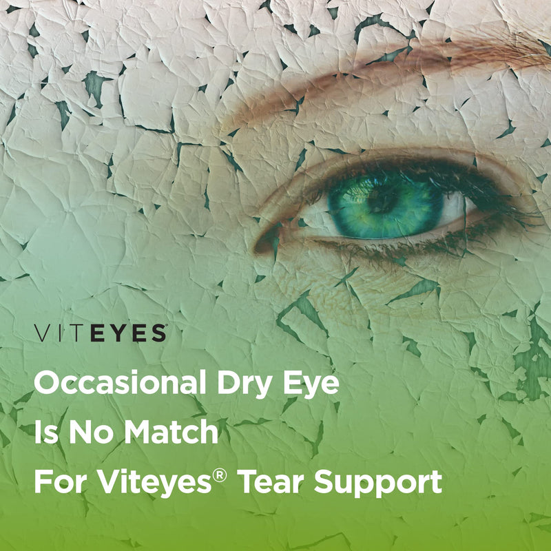 Viteyes Tear Support Eye Soothing Blend, Occasional Dry Eye Supplement, No Eye Drops, Redness Relief, Eye Vitamin, Allergy Support for Itchy Eyes, Omega-3 Fish Oil, 90 Softgels 90 Count (Pack of 1)