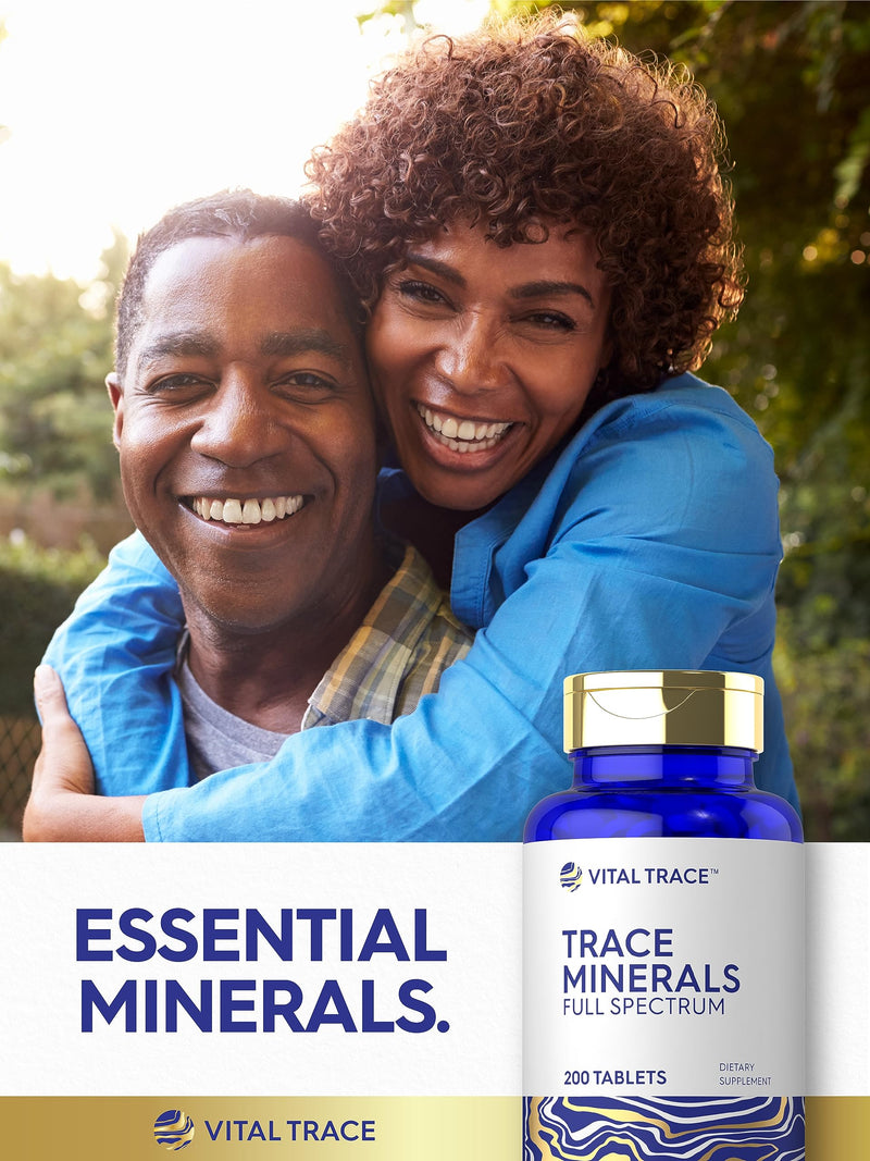 Carlyle Trace Minerals | 200 Tablets | Full Spectrum Supplement | Non-GMO & Gluten Free Complex | by Vital Trace - BeesActive Australia