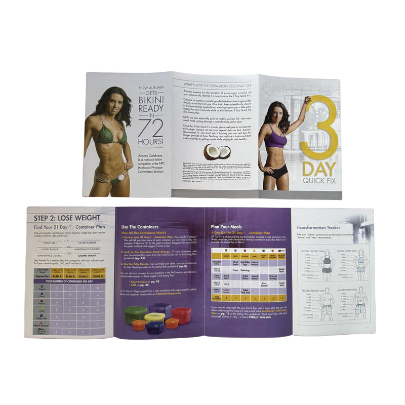 21 Day Fixs Workout Program Accessories Kit,Include Fitness 4 DVDs,Home Workout Planner Video Guide, Meal Plan and 30LB Rubber tensile band