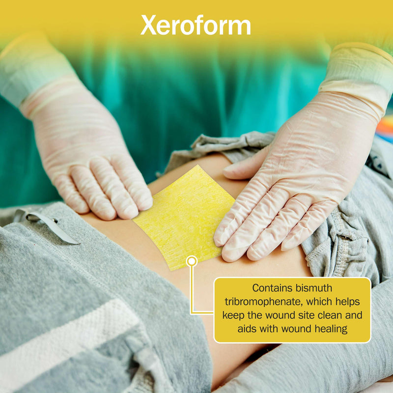 Xeroform Petrolatum Dressing 4x4-25 Sterile Petroleum Gauze Dressings - Mesh Occlusive Gauze Strip for Wound Care - Individually Wrapped, Absorbent, Non Adherent, and Latex Free - BeesActive Australia