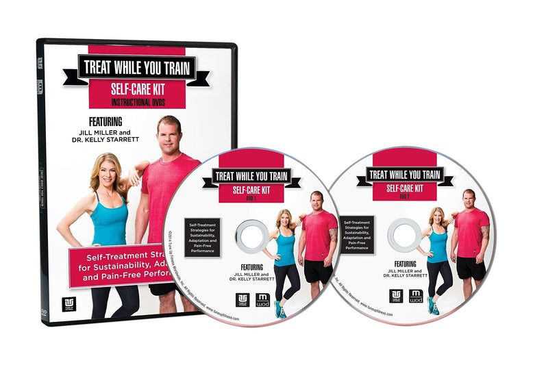 Treat While You Train Self-Care Kit with Instructional DVDs and Accessories, Ft. Jill Miller and Dr. Kelly Starrett