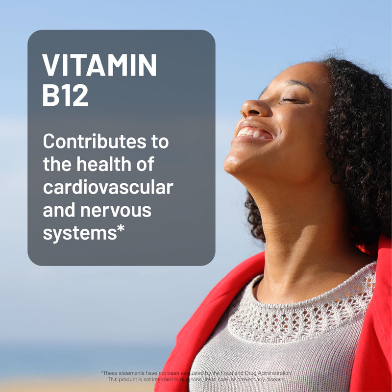 NatureWise Vitamin B12 3000 mcg - Extra Strength - Supplement for Supporting Energy Levels, Mental Clarity, Nervous System Health - Easy-to-Swallow, Soy and Gluten-Free, Non-GMO - 60 Softgels