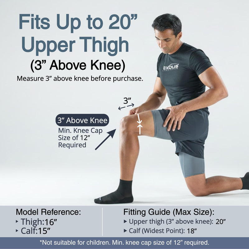Knee Brace Meniscus Tear Support For Arthritis Acl, Mcl Pain Patented 4-way Adjustable Wraparound Strap Dual Side Stabilizer For Patella Stability Size [medium]
