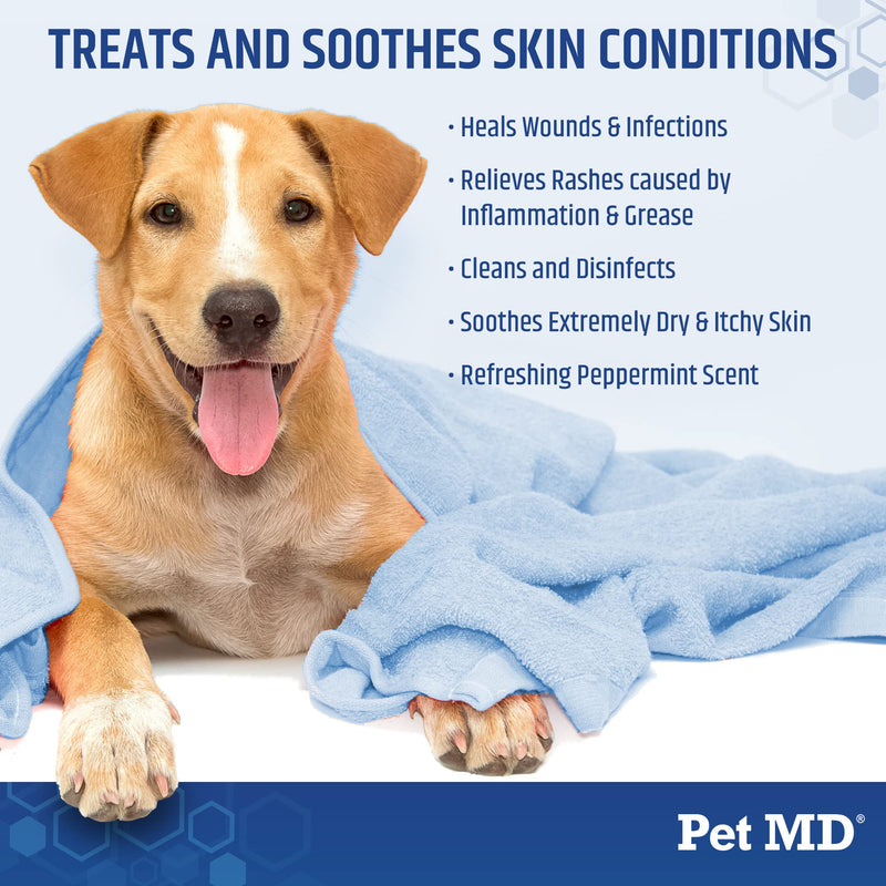 Pet MD TopicalShampoo for Dogs, Cats, & Horses- 12 oz - PawsPlanet Australia