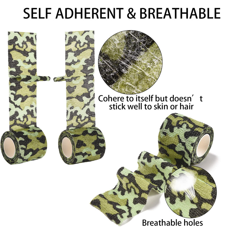 Vet Wrap Self Adhesive Bandage Wrap Non-Woven Pet Tape Bulk Self Adherent Wrap for Horse, Dog, Cat, Bird, Animals camo1 - BeesActive Australia