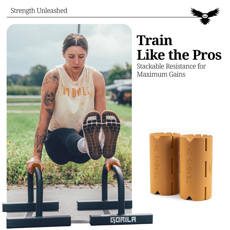 Tribus Thick Grips for Barbells Dumbbells | Thick Dumbbell Grips | Extreme Arms & Forearms Builder - Grip Strength Prime Grips