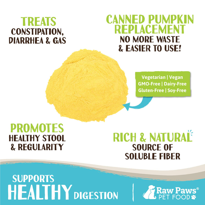 Raw Paws USA Organic Pumpkin Powder for Cats & Dogs, 4-oz - Healthy Stool, Diarrhea, Constipation Relief, Pure Pumpkin for Dogs, Canned Pumpkin for Dogs Alternative, Dog Pumpkin Powder, Fiber for Cats 4 oz - BeesActive Australia