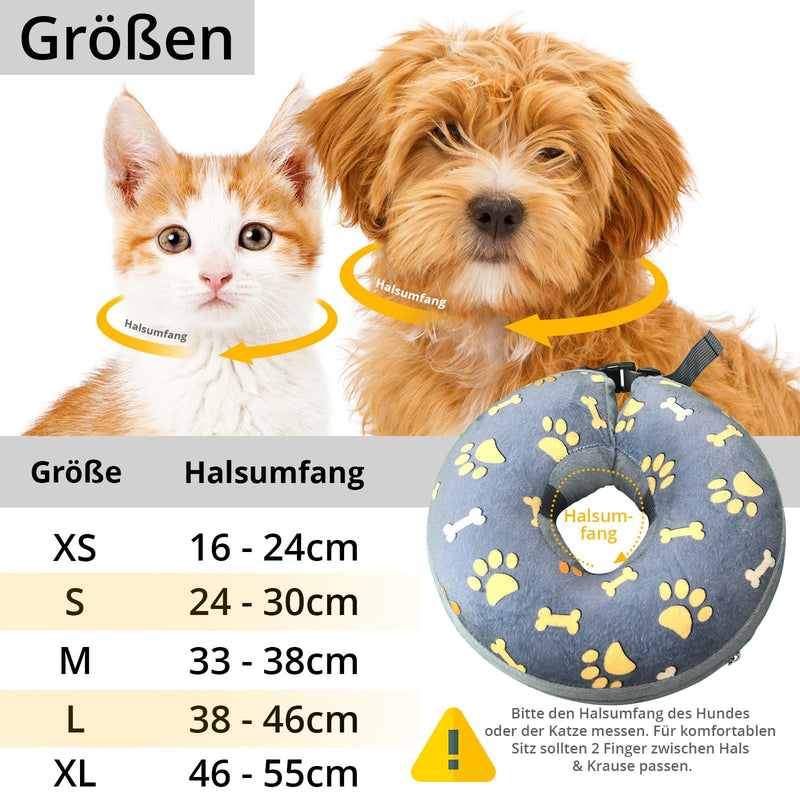 Neck collar for dogs and cats inflatable leak protection neck collar dog collar soft surgical collar M OMH_Dog collar_M - BeesActive Australia