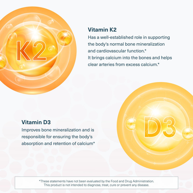 Youtheory K2D3 - Bone & Heart Health Support* - Combines Vitamin D3 & Vitamin K2 - Dairy, Soy & Gluten Free - Peach, 60 Vegetarian Gummies (Pack of 2) 60 Count (Pack of 2)