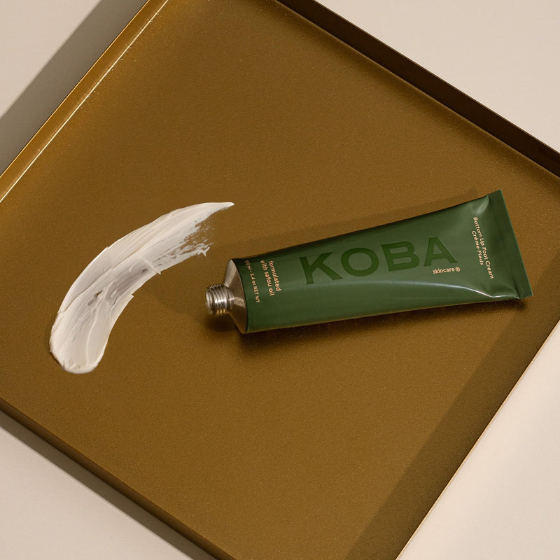 KOBA Bottom Up Foot Cream - Moisturizer for Women & Men - Hydrating - Normal to Very Dry Skin - Zesty, Woody, & Spicy Fragrance - Natural - Vegan - Shea Butter - Safou Oil - Sweet Almond Oil (100 ml) - BeesActive Australia