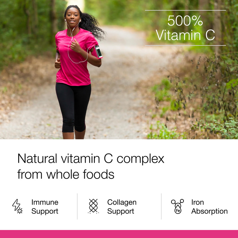 Dr. Schulze's Super-C Plus - Vitamin C Supplement for Immune Support - Skin Health & Antioxidant Support - High-Potency Formula - Plant-Based Superfood - Gluten-Free & Vegan - 60 Count (20 Servings) Tablet 60 Count (Pack of 1)