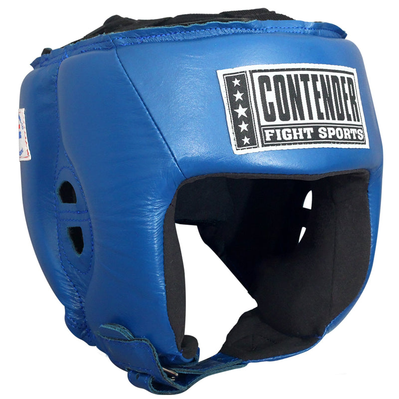 Contender Fight Sports Competition Boxing Headgear without Cheeks Large Red - BeesActive Australia