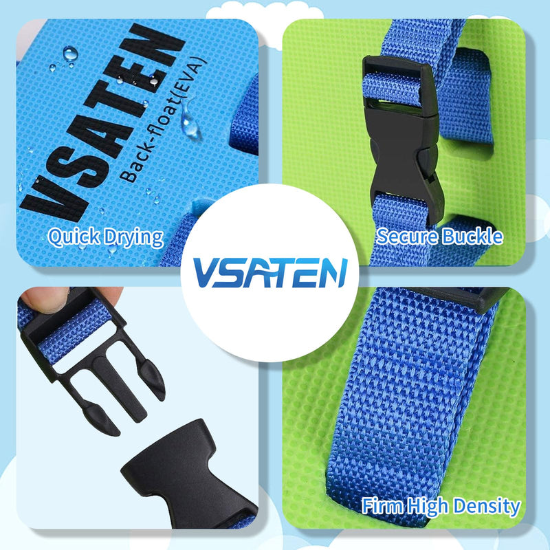 VSATEN Back Float, Swim Belt Bubble Adjustable Layers Thicken Split Foam Learning Safety Training Board Pool Floaties for Kids Toddlers Swimming Beginners Floats Swim Lessons Equipment For 60lb-100lb - BeesActive Australia
