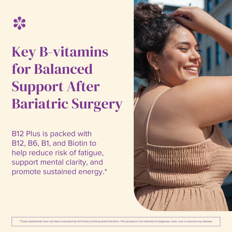 BariMelts Vitamin B12 Plus, 90 Fast-Dissolving Tablets (3-Month Supply), Sugar-Free Bariatric Vitamins for Women, Includes B12, B6, Folate and Biotin, Natural Cherry Flavor 90 Count (Pack of 1)