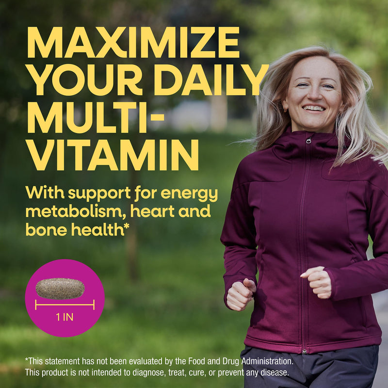 Nature's Way Alive! Max3 Potency Women's Complete Multivitamin, 90 ct | High-Potency Formula with Methylated B12, Folate, CranRx, Spirulina, Digestive Enzymes; Gluten-Free, No Artificial Colors