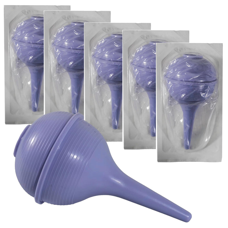 Vakly Sterile Rubber Ear Suction Ulcer Bulb [5 Pack] Ear and Nasal Sucker Ball for Washing Cleaning and Wax Removal – Easy Squeeze for Baby and Adults (Sterile 2oz) Sterile 2oz 5.0