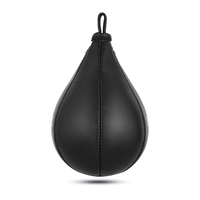 Hunter Leather Speed Bag with Hanging Swivel - Boxing Training Bag for Speed & Accuracy