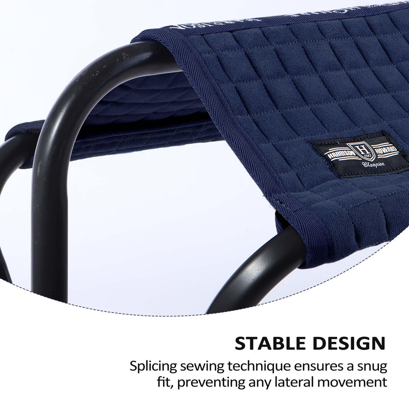 Harrison Howard Saddle Stand Suede Saver Adds Protection to Underside of Saddle Prevents Bar Indentations Secure Saddle Use with Saddle Rack, Saddle Saver Only Navy - BeesActive Australia