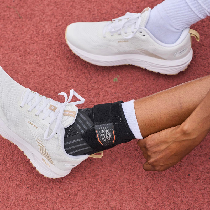 Shock Doctor Low Profile Ankle Brace with Figure-8 Strap for Strong Support. Made for Cleats/Athletic Shoes. Fits Left or Right (X-Large/XX-Large) X-Large/2X-Large (Pack of 1) - BeesActive Australia