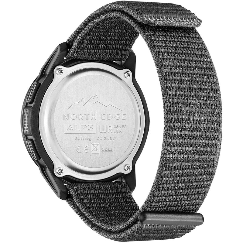 DIDITIME Tactical Watches for Men, Military Watches for Men, Waterproof 164FT, Fitness Watch, Mens Digital Watches with Compass, Metronome, Pedometer, Lightweight Breathable Nylon Watch ALPS-BLACK - BeesActive Australia