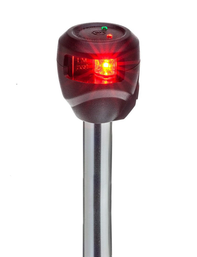 attwood NV6LC2-10-7 Marine Bi-Color LightArmor LED Navigation Pole Light, 10-Inch, Red/Green 10 Inch