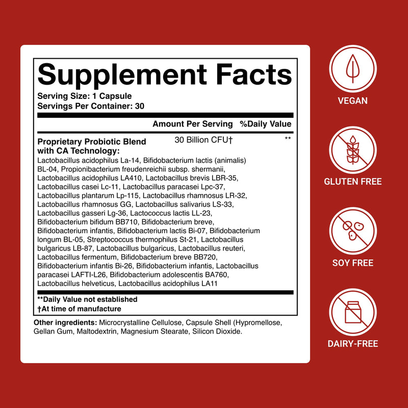 ACTIVATEDYOU Advanced Restorative Probiotic for Gut Health, 30 Capsules | 30 Strain Formula, Digestive & Immune Function Support, Acidophilus Supplement, Skin Support, Vegetarian, 1 Daily Capsule
